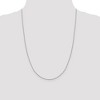 Black Bow Jewelry 1.1mm Sterling Silver Solid D/C Octagonal Box Chain Necklace - 3 of 4