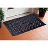 HomeRoots 18" X 30" Black Rubber Outdoor Door Mat - 2 of 4