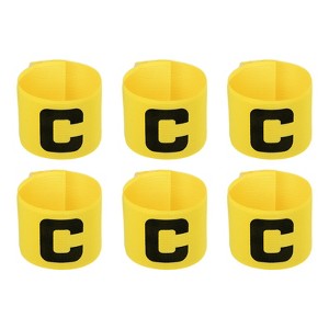 Unique Bargains Nylon Elastic Soccer Protective Captain Armband for Team Training 6 Pcs - 1 of 4