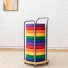 ECR4Kids Mobile Cushion Cart and SoftZone Round Floor Cushion, Flexible Seating - 4 of 4