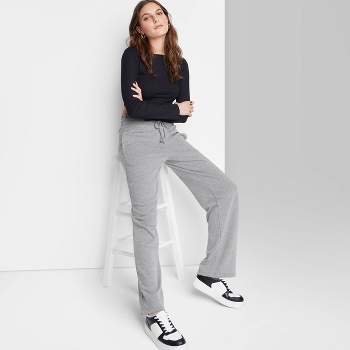 Women's High-rise Tapered Sweatpants - Wild Fable™ Heather Gray Xl : Target