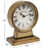 Storied Home Vintage Metal Mantel Clock - 3 of 4