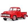 1953 Ford F-100 Pickup Truck Red 1/18 Diecast Model Car by Road Signature - 2 of 4