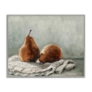 Stupell Industries Pears on Blanket Painting Framed Giclee Art - 1 of 4