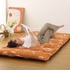Floral Floor Mattress Japanese Style Floral Print Futon Mattress, Portable Floor Bed Mattress Roll Up Mattress for Camping RV Travel Guest Room - 3 of 4