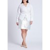ELOQUII Women's Plus Size Tie Back Button Up Top - 4 of 4