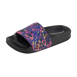Roxoni Girl's Sandal – Art Color with Abstract Print Strap - 1 of 4