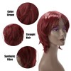 Unique Bargains Women's Halloween Wigs 12" with Wig Cap 21.5" - 22.5" Brown - 4 of 4
