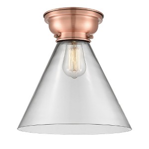 Cone - 1 Light Flush Mount In Industrial Style-11.4 Inches Tall and 12 Inches Wide - 1 of 1