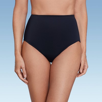 Women's Upf 50 Shaping Bikini Bottom - Aqua Green® Black : Target