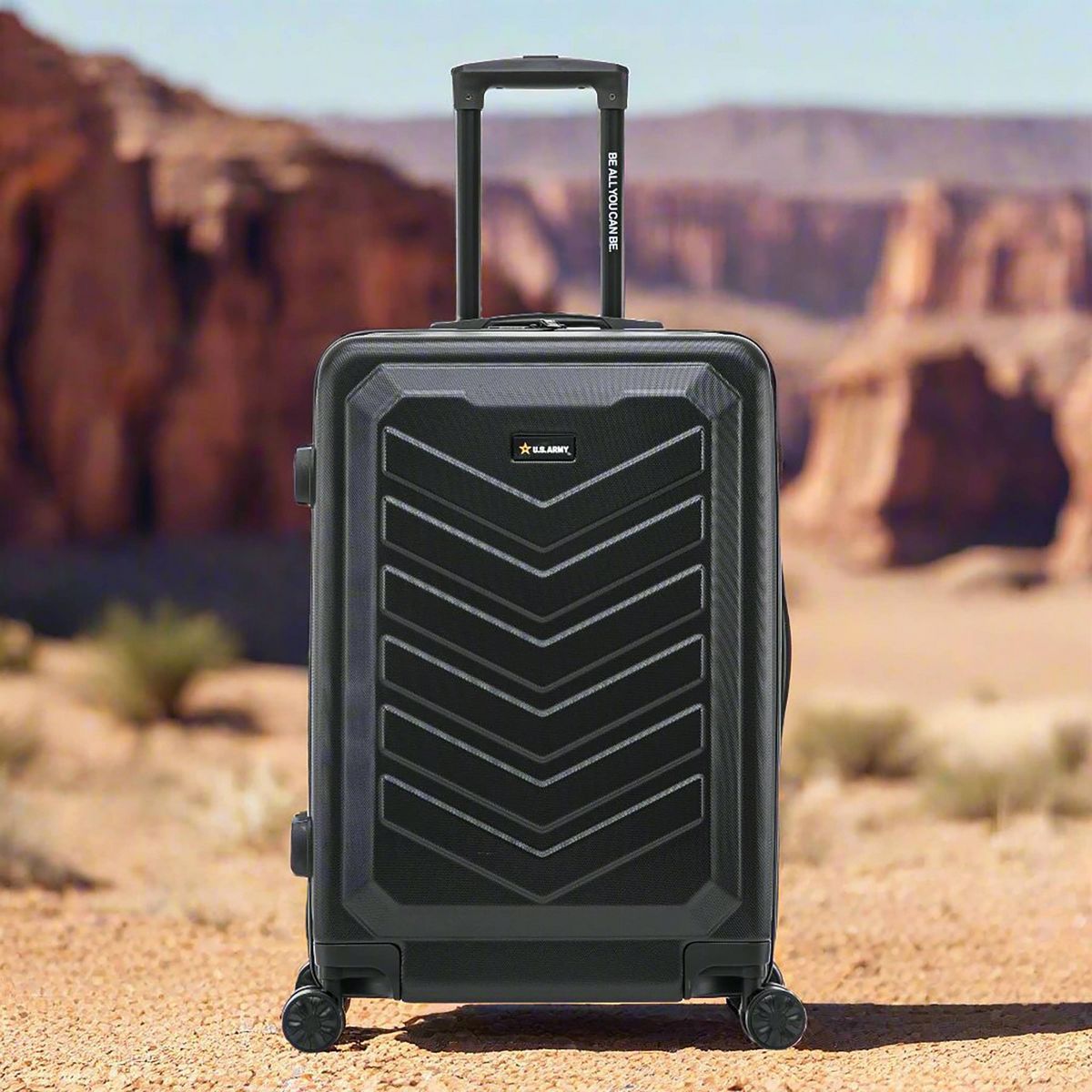 U.S. Army FOX 24" Medium Checked Hardside Suitcase - thumbnail 5