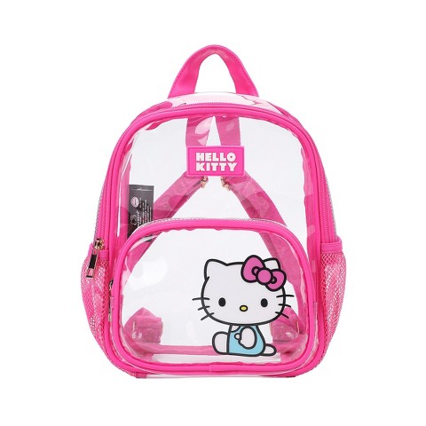 Sanrio Hello Kitty Sitting Character Adult 11" Clear Mini Backpack
