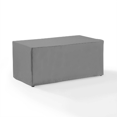 Gray Heavy-Duty Vinyl Outdoor Rectangular Table Cover