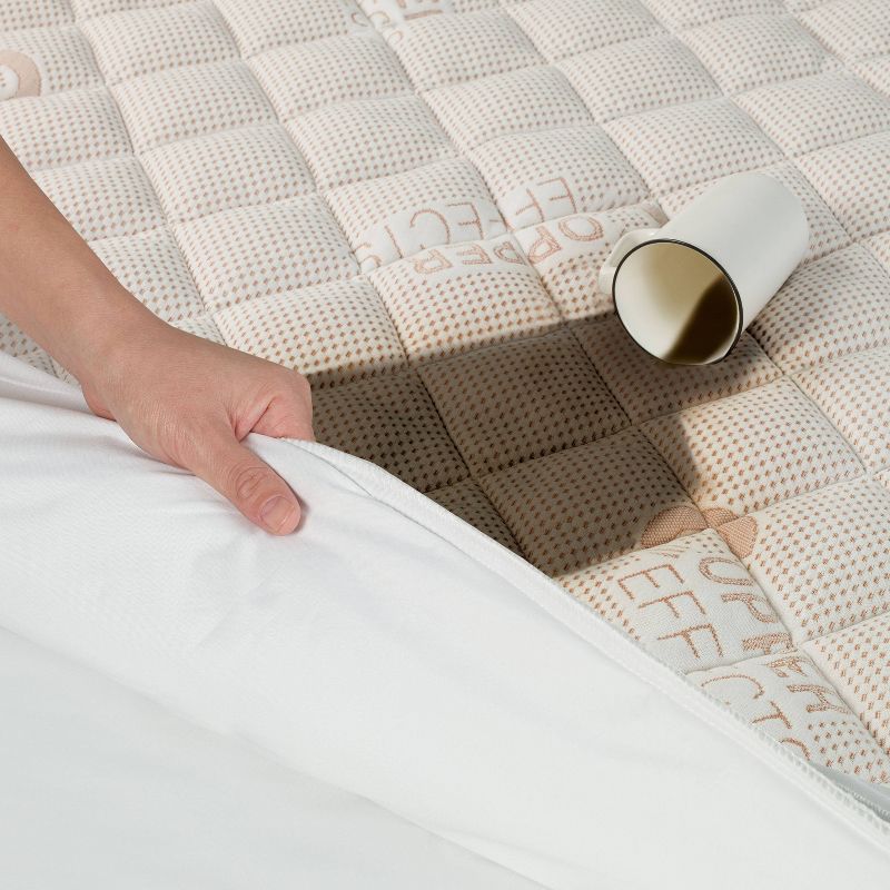 Copper Effects Fitted Mattress Pad - All In One, 4 of 13