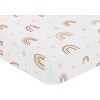 Sweet Jojo Designs Girl Baby Fitted Crib Sheet Boho Rainbow Pink, Mauve, and Yellow - 3 of 4