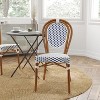 Merrick Lane Celia Stacking Thonet Bistro Style Chair, PE Rattan Seat, and Metal Frame for Indoor/Outdoor Use - 2 of 4