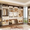 Aheaplus Set of 2 Closet Organizer with Drawers and Hanging Rods,  Walk-in Closet System Set with Storage Cubes and Shelves - 3 of 4
