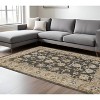 Taupe Tan And Ivory Floral Hand Tufted Area Rug - 2 of 4