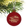 Liberty University Secondary Logo Mini Small Tiny Wood Christmas Tree Holiday Ornament - 3 of 4