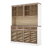 FUFU&GAGA Brown Kitchen Buffet Hutch Freestanding Storage Pantry Cabinet - image 3 of 4