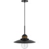 Cal Lighting 60W Mineola Metal Mini Pendant with Burlap Design - 3 of 4