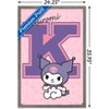 Trends International Hello Kitty and Friends: 24 College Letter - Kuromi Framed Wall Poster Prints - 3 of 4