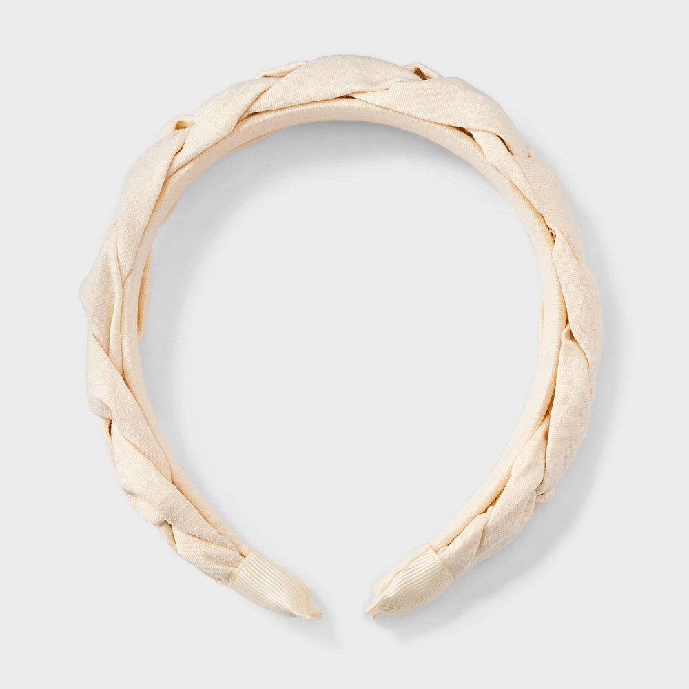 Fabric Braid Headband - Universal Thread™ Ivory