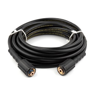 Briggs & Stratton 30' x 1/4" Pressure Washer Hose w/Dual O-Ring Sealing, Attaches to Male M22 Pump & Spray Gun, For Pressure Washers Up To 3000 PSI - 1 of 4