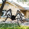 Joyfy Halloween Spider Web with Giant Spider Set,Realistic Hairy Spiders,400 sq ft Spider Web,Outdoor Decorations and Yard Party Decor Supplies - 2 of 2