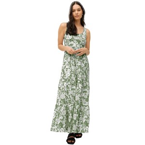 ellos Plus Size Tiered Maxi Dress - 1 of 3