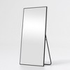 MAYEERTY Aluminum Rectangle Black Full Length Mirror with Stand for Living Room Bedroom - 4 of 4