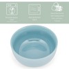 Elanze Designs Bistro Glossy Ceramic 6.5 inch Soup Bowls Set of 4, Ice Blue - 2 of 4