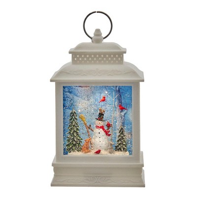 Kurt Adler 10.6-Inch Battery-Operated LED Snowman Water Lantern