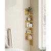 VASAGLE Corner Shelf, 5-Tier Floating Wall Shelf Plant Shelf - 2 of 4