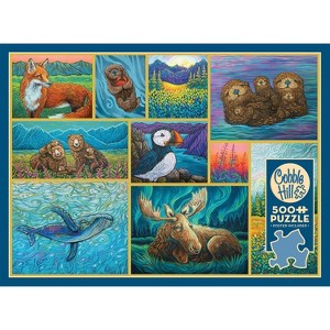 Cobble Hill Alaskan Animals 500 Piece Jigsaw Puzzle with Poster