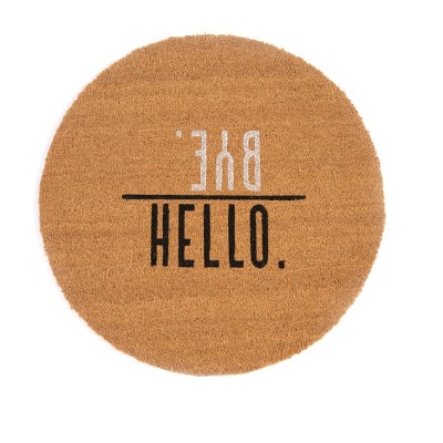 "Hello. / Bye." Doormat - Shiraleah