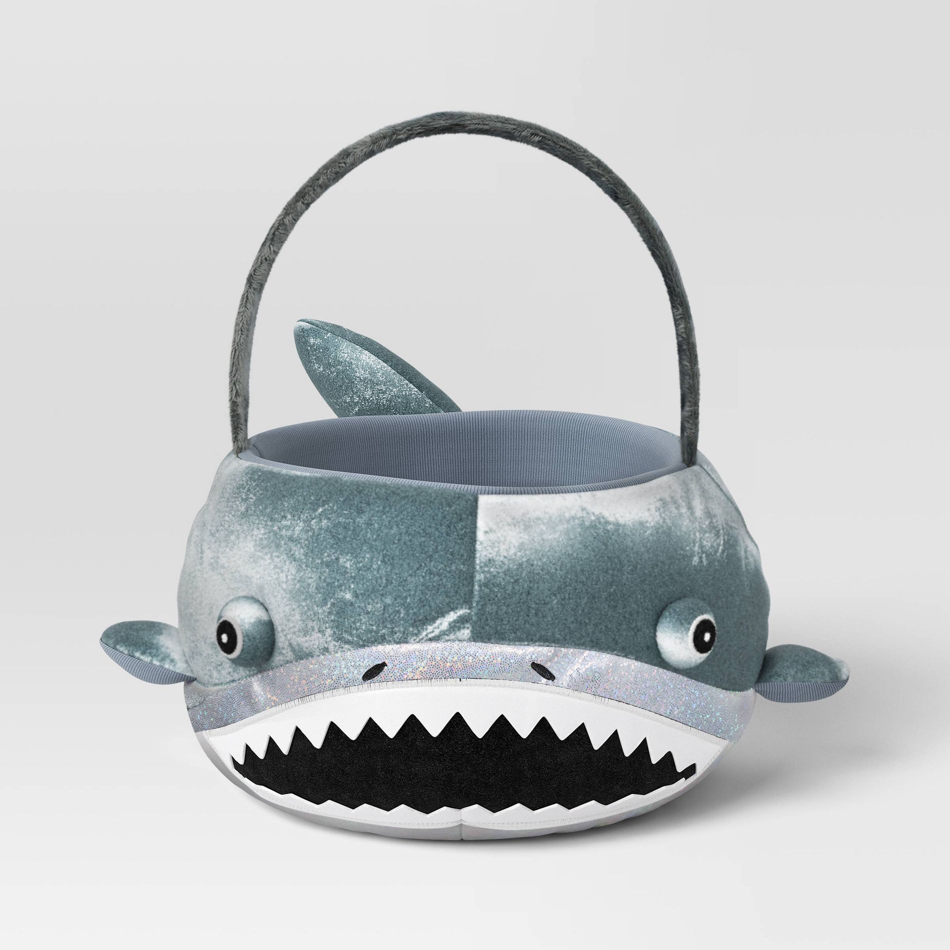 Halloween Shark Round Trick or Treat Decorative Bling Basket - Hyde and EEK! Boutique™
