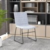 LeisureMod Ergonomic Office Chair Upholstered Leather Guest Side Chair Padded Seat and Back Polyester Desk Chair Zylar Series - 2 of 4