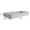Syemin Raised Garden Bed, for flower planters, vegetables herbs, silver, 91.34"*44.69"*11.81" - 2 of 4