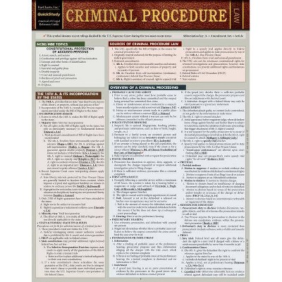 Criminal Procedure - by  Barcharts Inc (Poster)