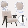 Vynxaria Modern Accent Chair,Chenille Arm Chairs for Living Room,Upholstered Mordern Armchair,Comfy Soft Padded Lounge Chair in Small Space - 3 of 4