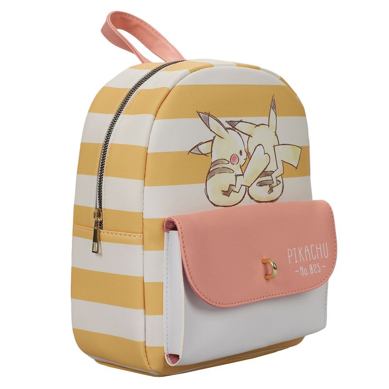 Pokemon Sketched Pikachu with Removable Pokeball Coinpurse Women's Mini Backpack, 3 of 7
