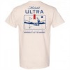 Mens Michelob Ultra Golf Putting Beige Colorway Front & Back Print T-Shirt - 3 of 4