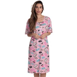 Just Love Short Sleeve Nightgown Sleep Dress for Women 4365-10717-XL - 1 of 3