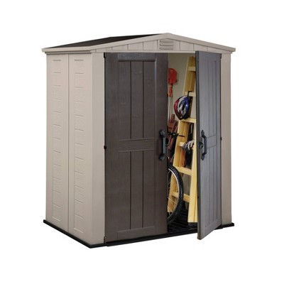 Keter 6' x 3' Taupe and Brown Resin Outdoor Storage Shed