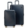 ELLE Luggage Checked Louvre 2pc Expandable Polycarbonate Spinner Hardside Suitcase Set - 2 of 4