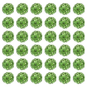Unique Bargains Round Ball DIY Rhinestone Clay Beads for Jewelry Making 60 Pcs - 1 of 4