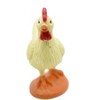 Collectible Wildlife Gifts | Chicken / White Leghorn Hen Plastic Replica 1 5/8 inches tall - F4151 B140 - 2 of 4