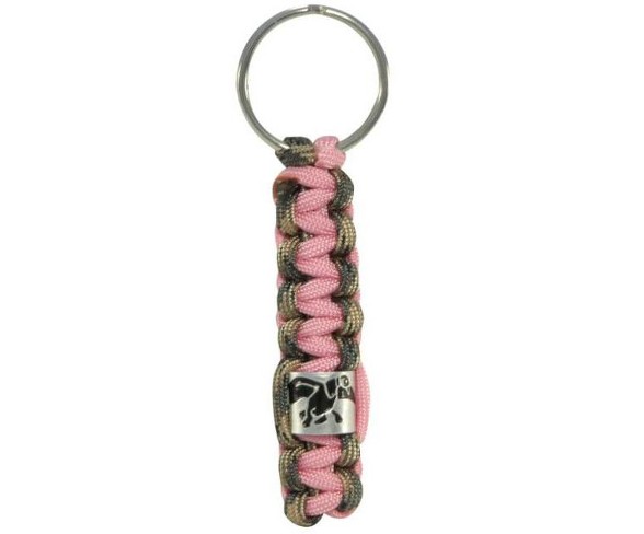 Duck Dynasty Braided Pink Key Chain