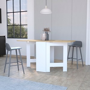 NicBex Minimalist Wooden Folding Rectangular Dining Table,Modern Home Kitchen Table Bar Table,Dining Room Furniture - 1 of 4